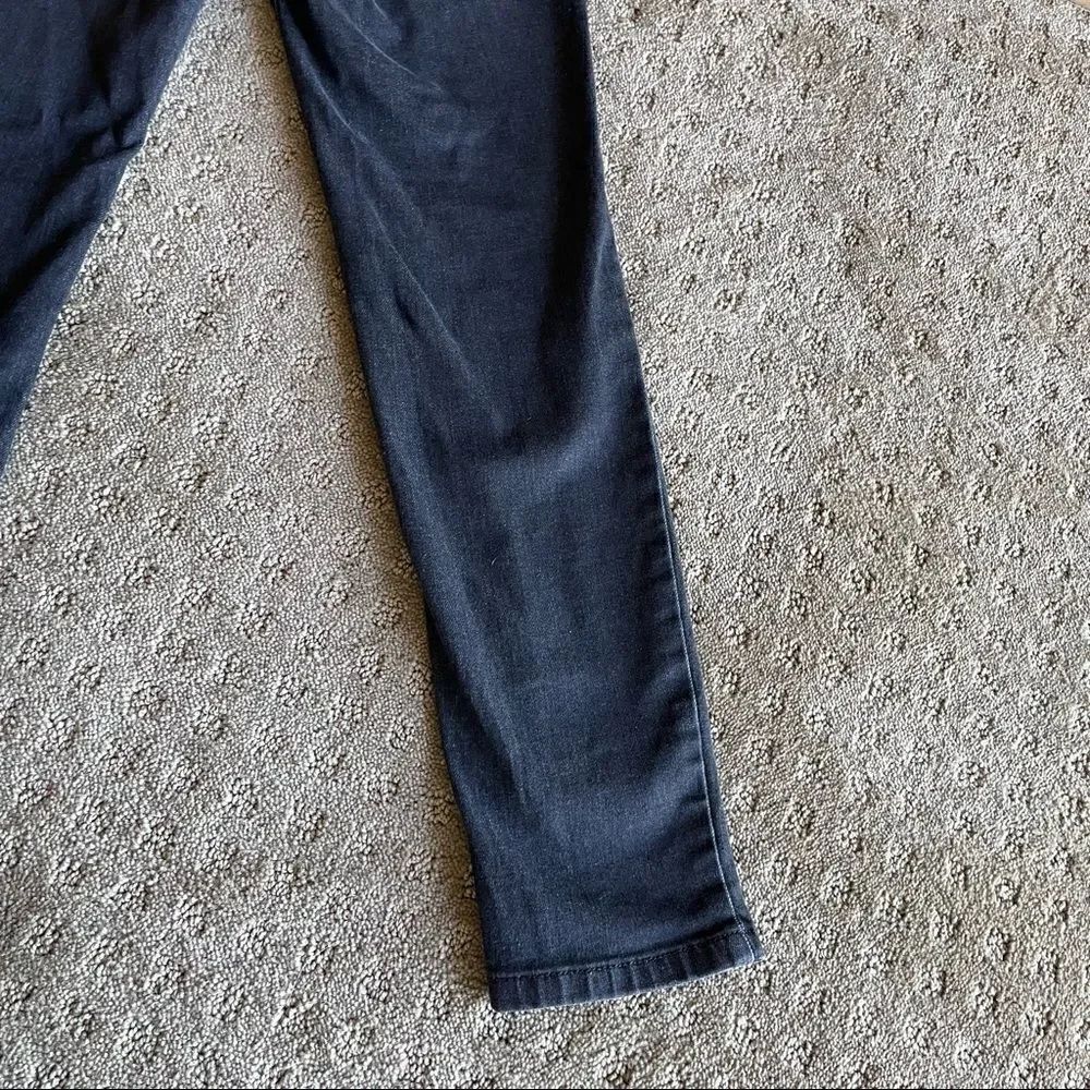 Wonder Nation Dark-Gray Girls Jeans Size 8 Zip and Button 4 Pockets - Picture 10 of 16